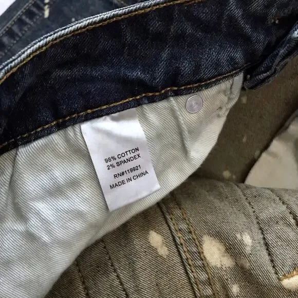 Decibel NWT Distressed Medium Wash Skinny Jeans Men 34 - Picture 10 of 11